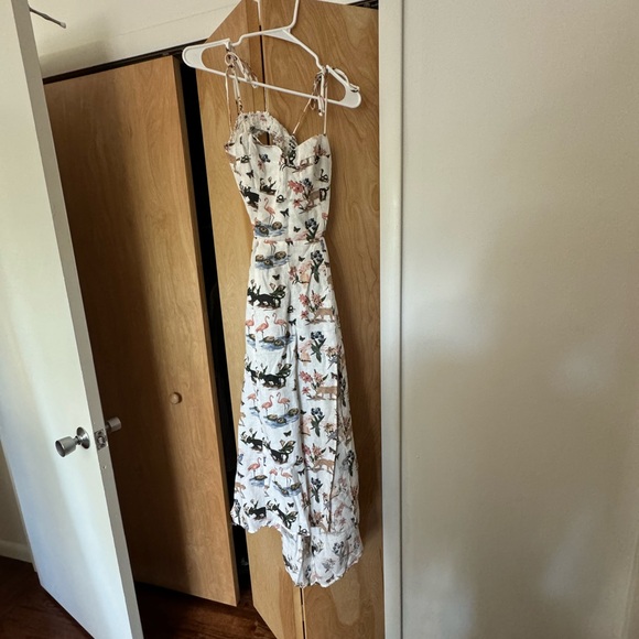 REFORMATION JANEIRO  SAFARI MIDI CUTE OUTBACK 100% LINEN DRESS SIZE 6 - Picture 14 of 16